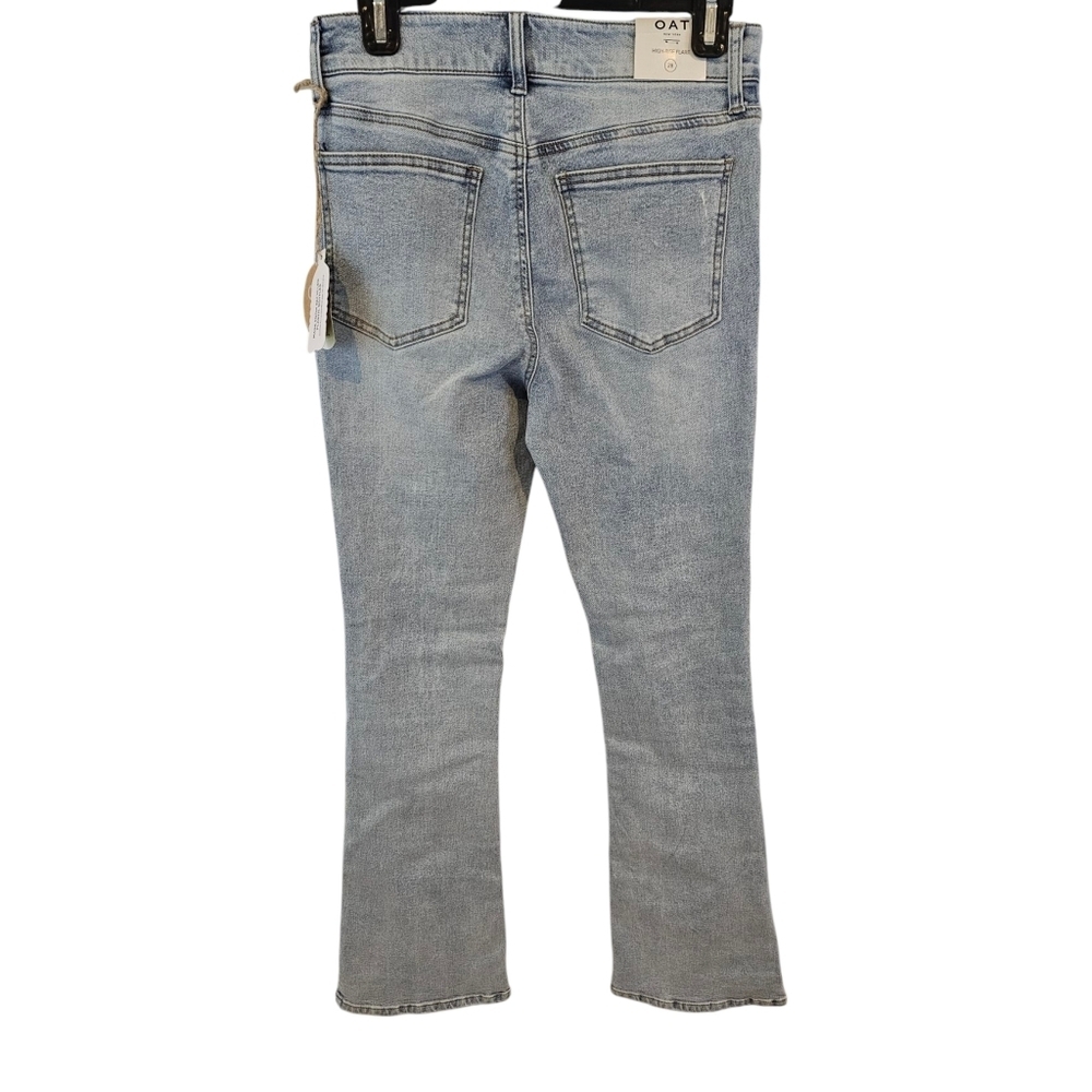 OAT New York Size 28 High Rise Flare Jeans - Picture 3 of 8